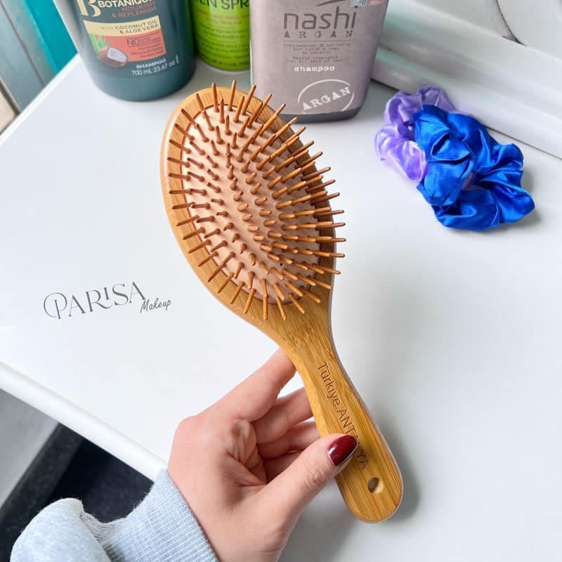 برس چوبی بیضی sakari bamboo