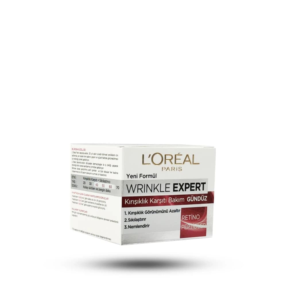 کرم ضد چروک و سفت کننده روز لورآل مدل Wrinkle Expert حاوی رتینول و پپتیدها 50 میل — تصویر ۲