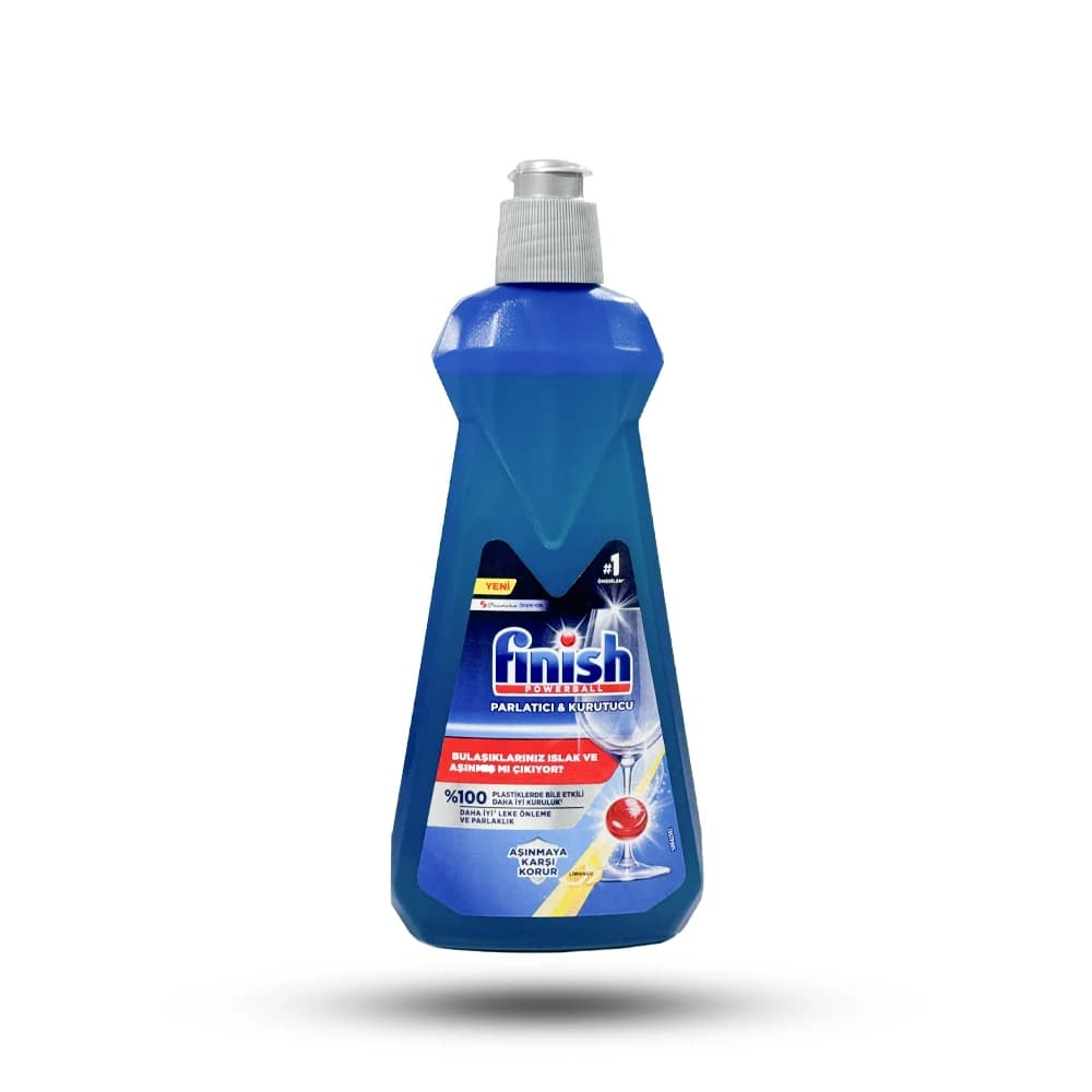 مایع جلادهنده ماشین ظرفشویی فینیش مدل Parlatici & kurutucu رایحه لیمو حجم 400 میل
