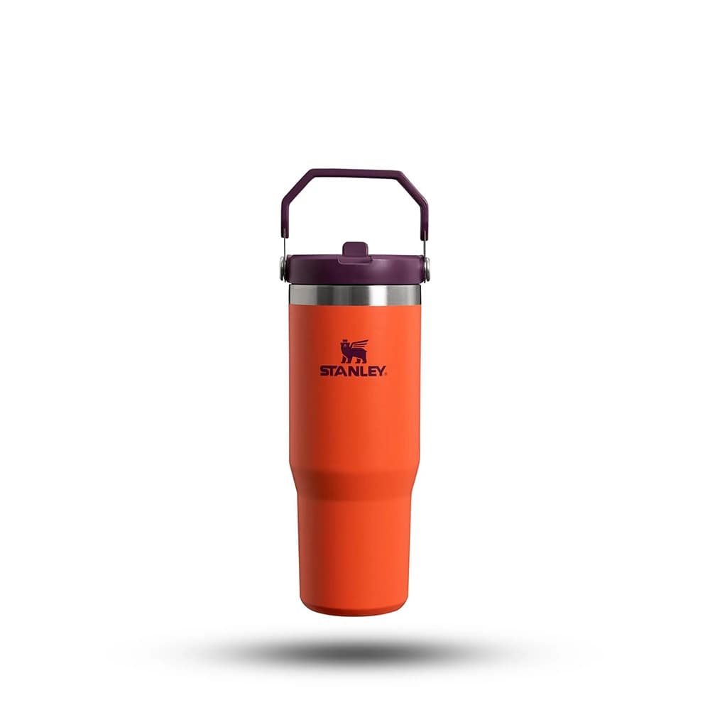 قمقمه استنلی نی دار مدل THE ICEFLOW FLIP STRAW TUMBLER گنجایش 880 میلی لیتر — تصویر ۴