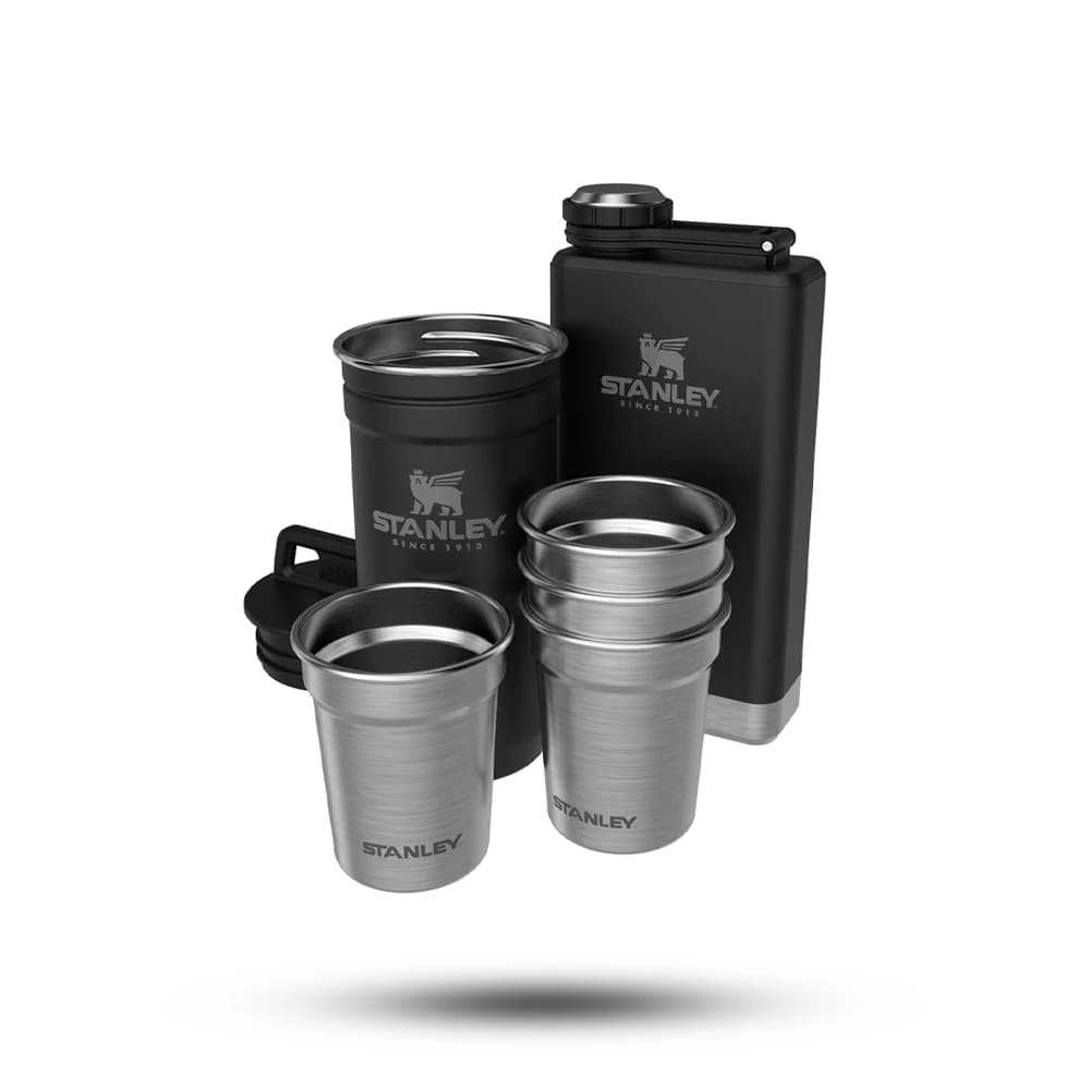 ست شات و قمقمه کتابی استنلی مدل shot glass + flask set — تصویر ۲