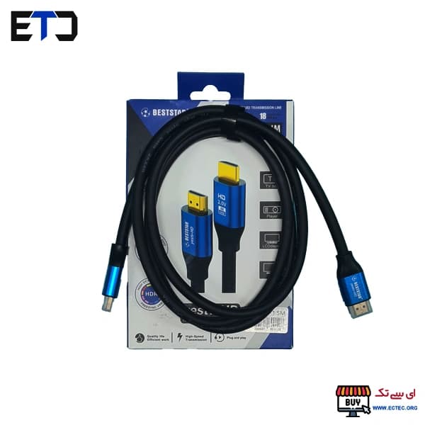 کابل HDMI یک و نیم متری 1.5M بست استار 4K — تصویر ۳