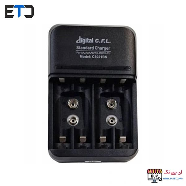 شارژر باتری قلمی و نیم قلمی و کتابی سی اف ال C8021BN — تصویر ۲