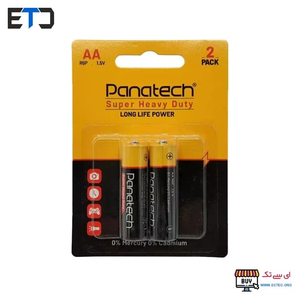 باتری قلمی 2 عددی کارتی Panatech Super Heavy Duty