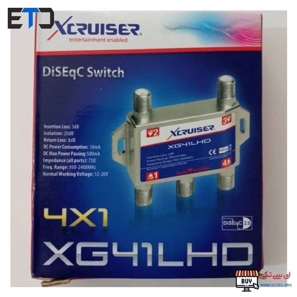 ماژول سوئیچ آنتن 4 به 1 ایکس کروزر مدل Xcruiser XG41LHD — تصویر ۳