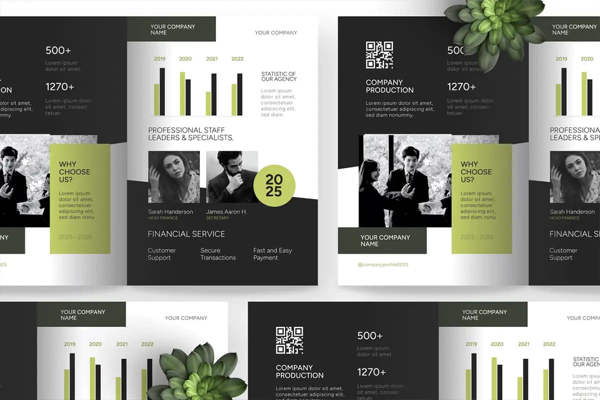 قالب بروشور دو‌لت پروفایل شرکت — تصویر ۳
