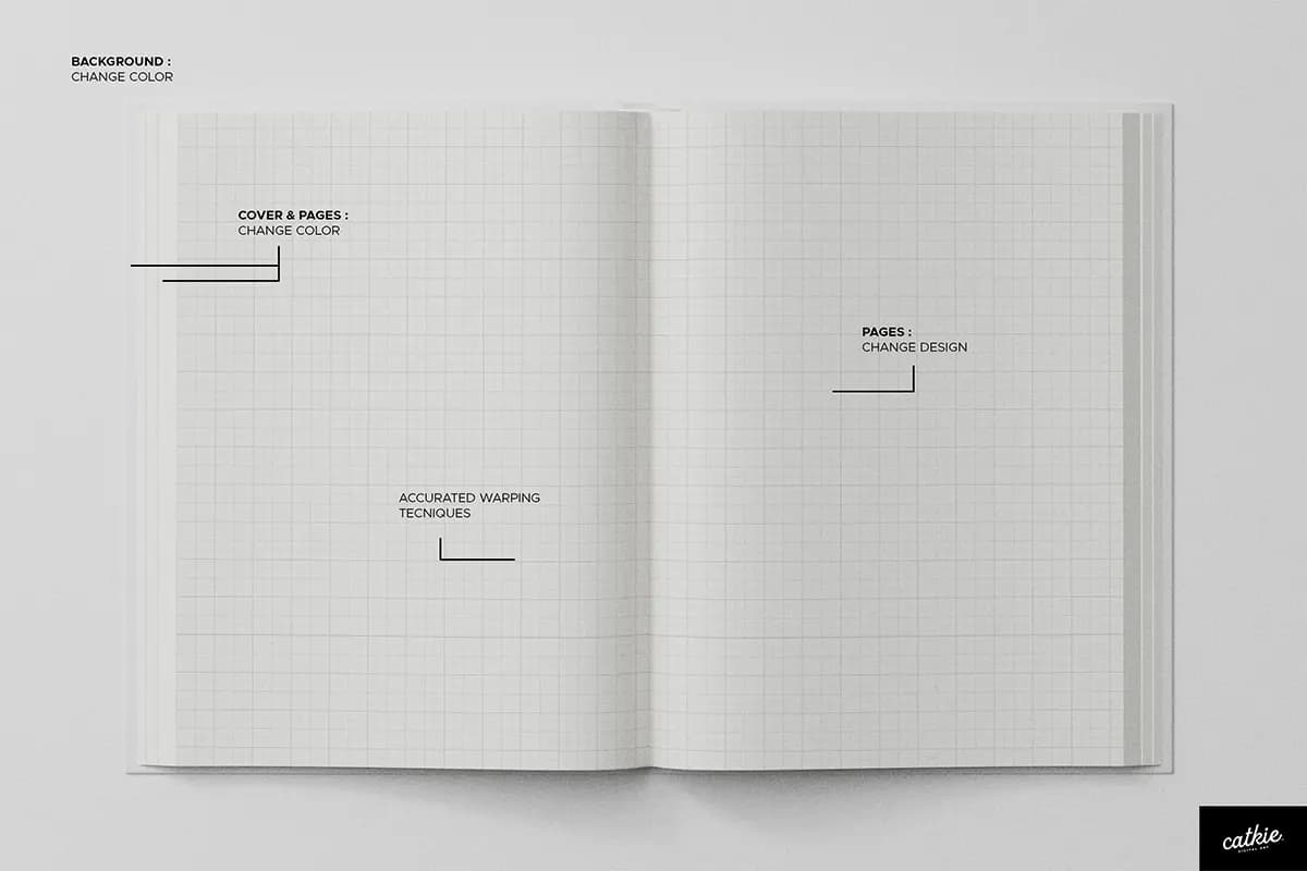 موکاپ کتاب A4 — تصویر ۴