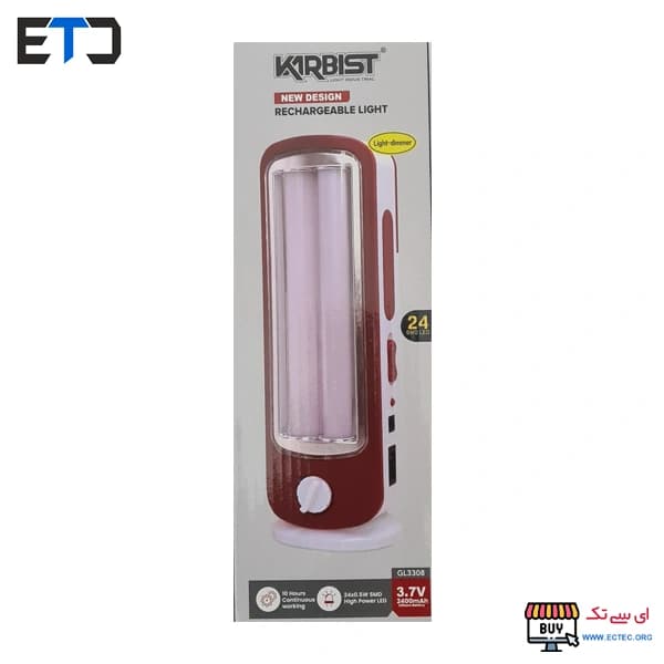 چراغ لامپ اضطراری بزرگ کاربیست مدل GL3308 — تصویر ۲
