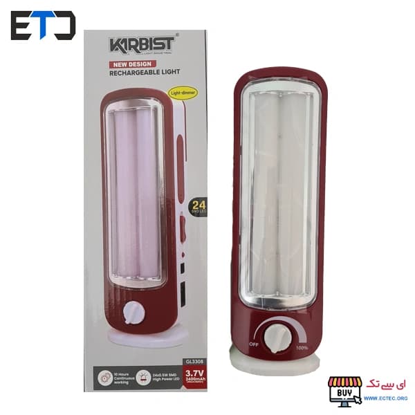 چراغ لامپ اضطراری بزرگ کاربیست مدل GL3308 — تصویر ۵