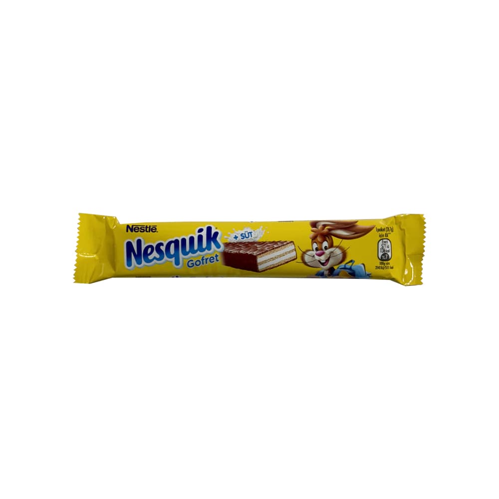 ویفر شکلاتی نستله نسکوئیک NESTLE با مغز کرم شیری وزن 26 گرم