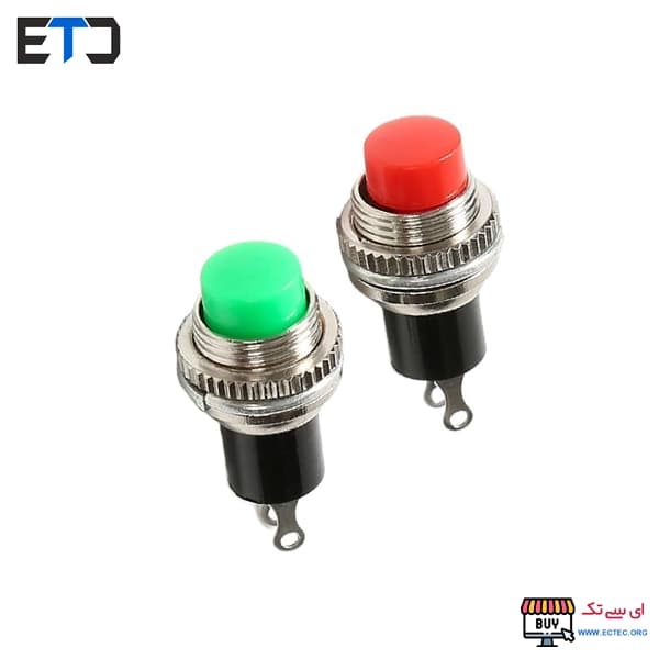 کلید فشاری 2 پایه گرد فلزی DS-316 — تصویر ۲