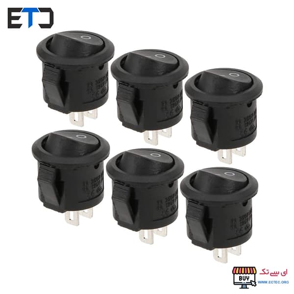 کلید راکر دو حالته گرد کوچک KCD11 — تصویر ۴
