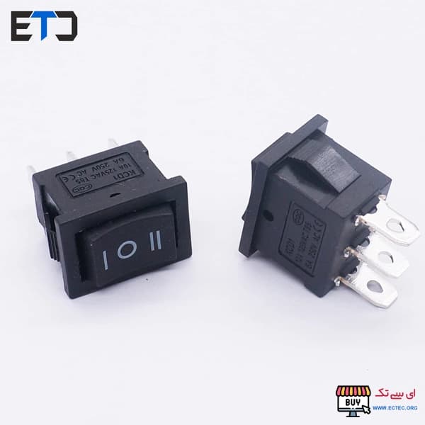 کلید راکر متوسط سه حالت 3 پایه KCD1-2 — تصویر ۵