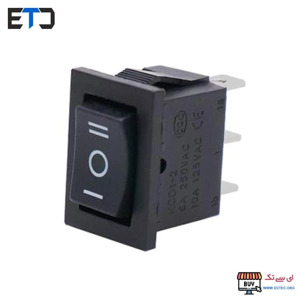کلید راکر متوسط سه حالت 3 پایه KCD1-2