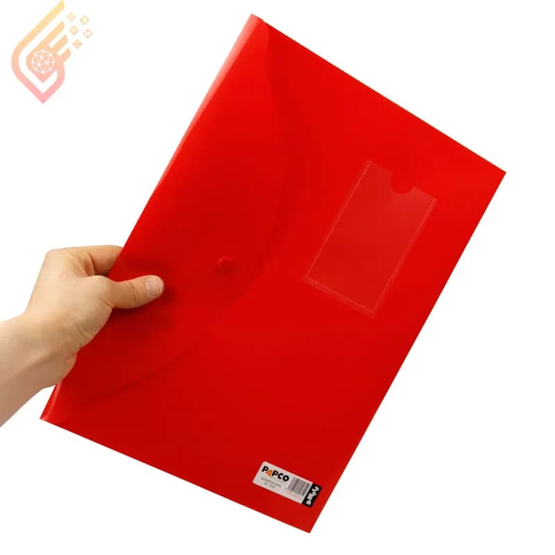 پوشه دکمه دار مات پاپکو Papco A4-116B A4 — تصویر ۵