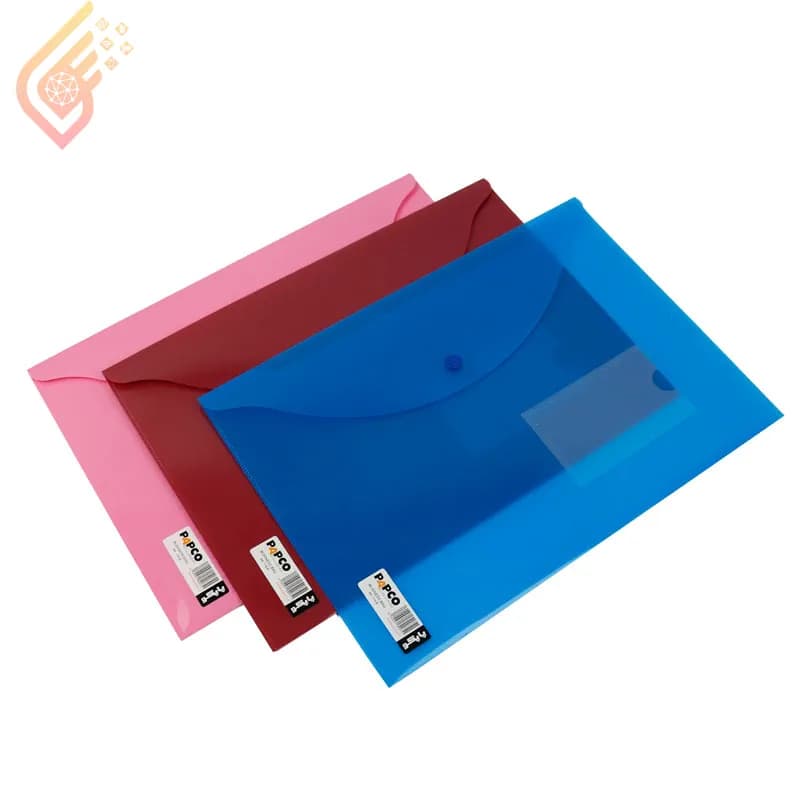 پوشه دکمه دار مات پاپکو Papco A4-116B A4 — تصویر ۳