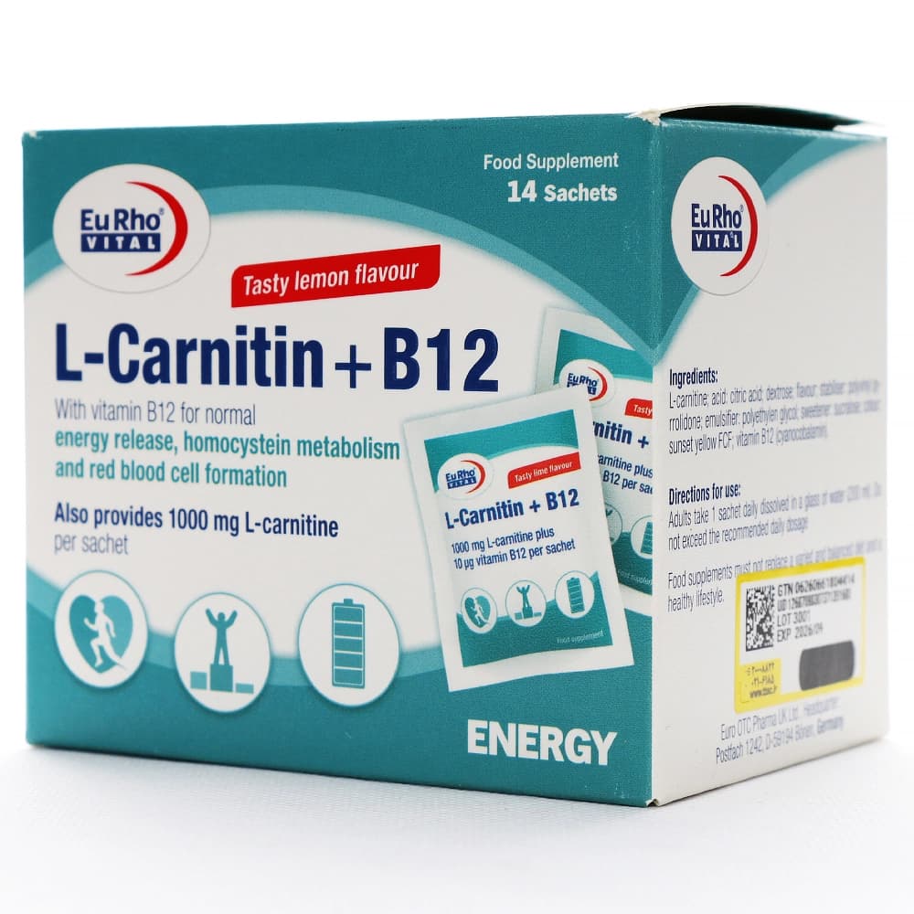 ساشه ال کارنیتین پلاس B12 یوروویتال