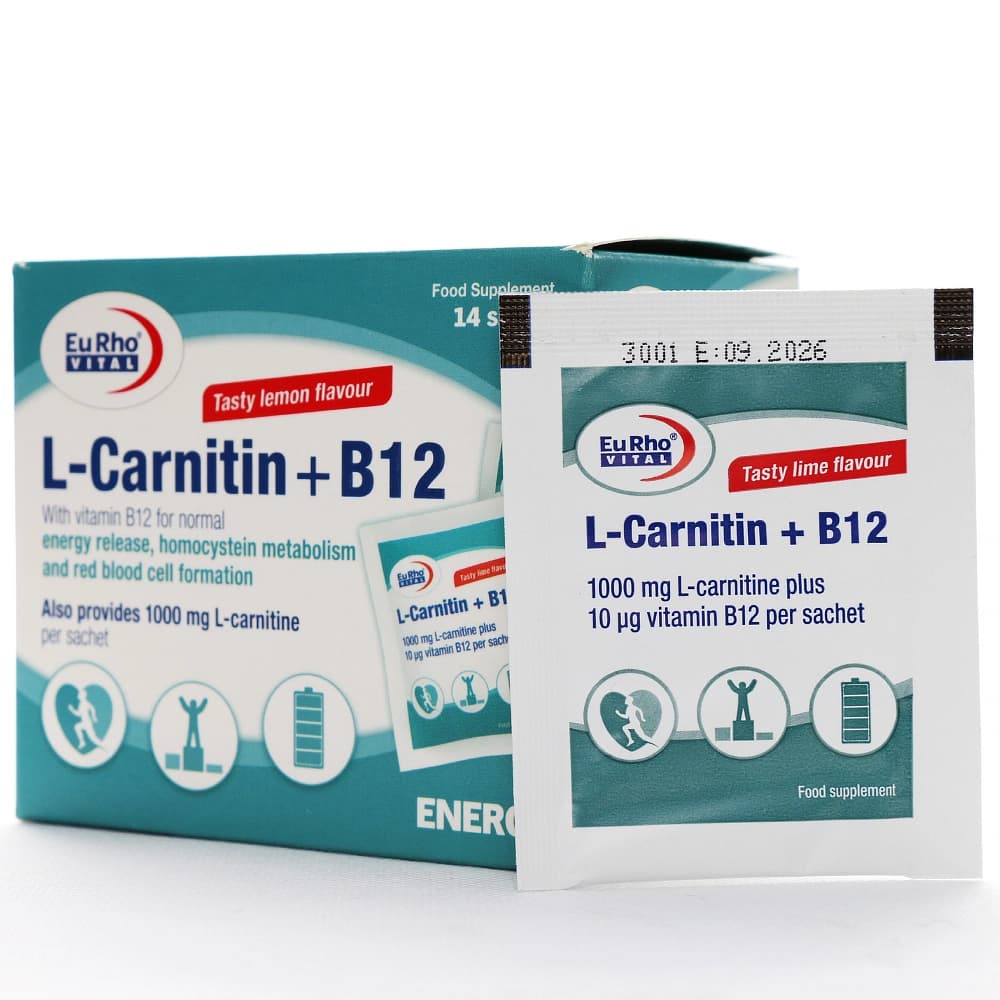 ساشه ال کارنیتین پلاس B12 یوروویتال — تصویر ۲