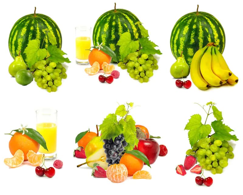 عکس استوک میوه‌های تابستانی و آبمیوه