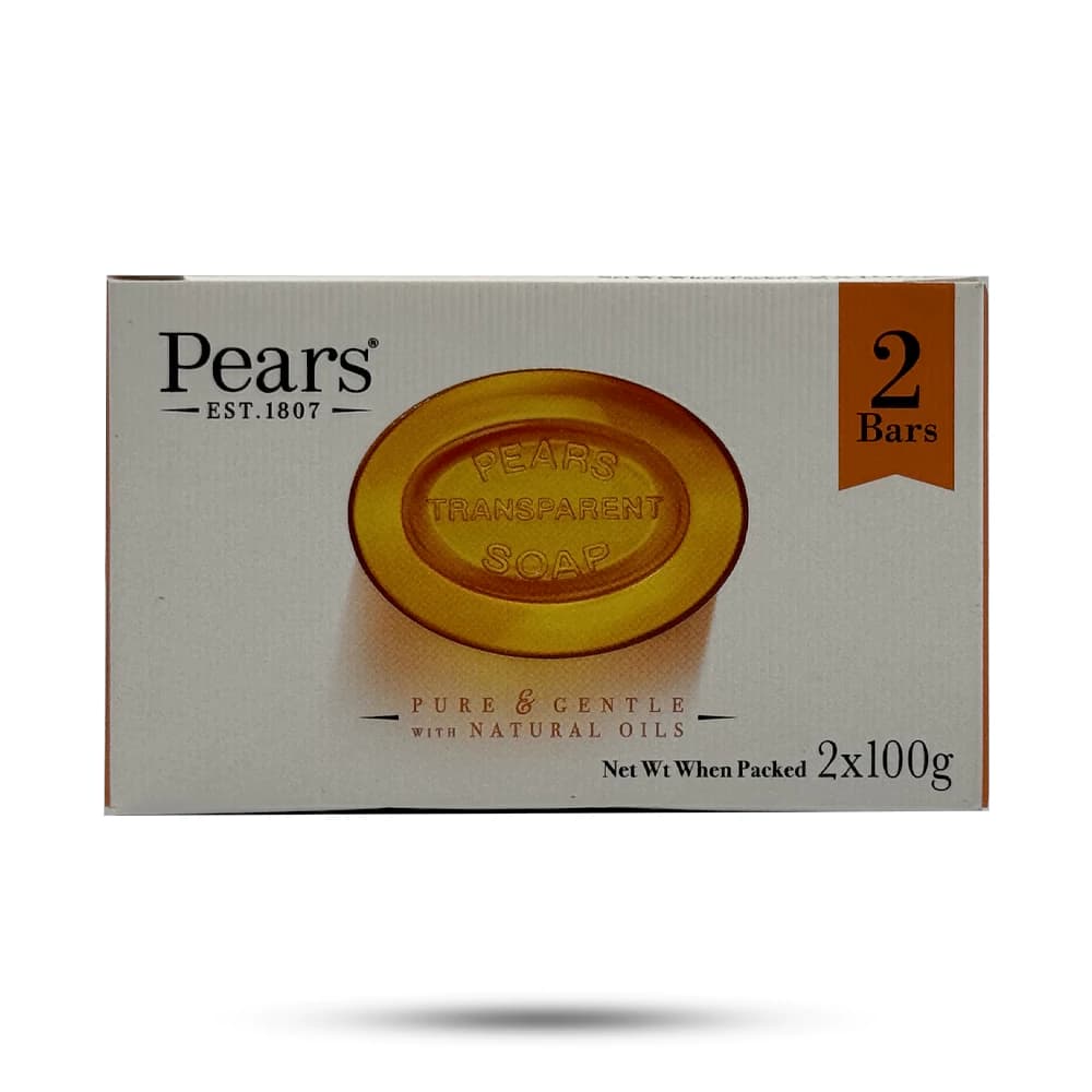 صابون شفاف کننده پوست پیرز Pears مدل Natural Oil بسته 2 عددی — تصویر ۲