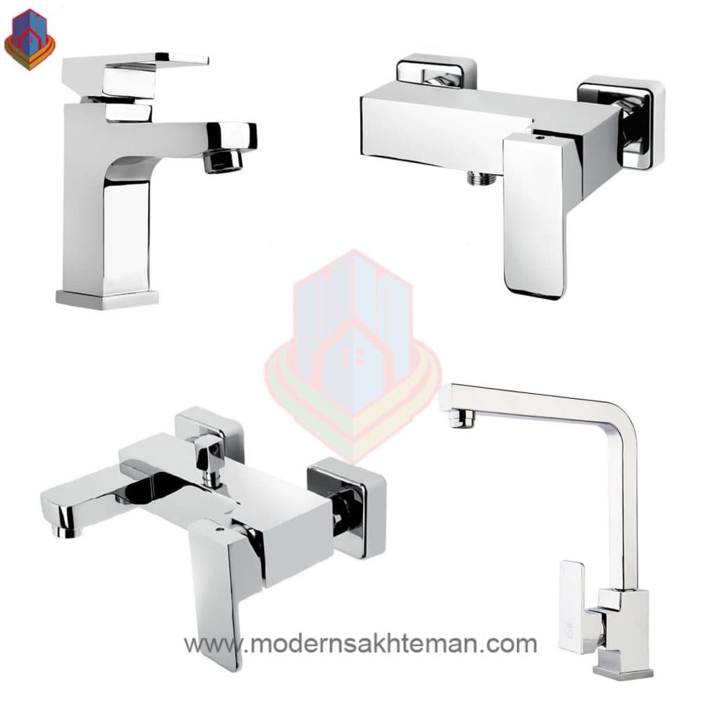 ست شیرآلات کرومات مدل لکسی