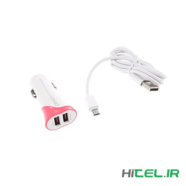 شارژر فندکی دو پورت LDNIO C332 Dual USB Car Charger — تصویر ۵