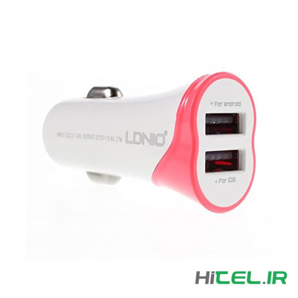 شارژر فندکی دو پورت LDNIO C332 Dual USB Car Charger — تصویر ۷