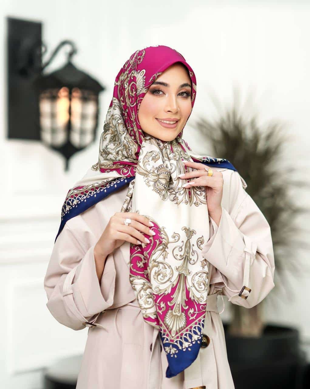 روسری ابریشم توییل ۹۰۹ — تصویر ۴