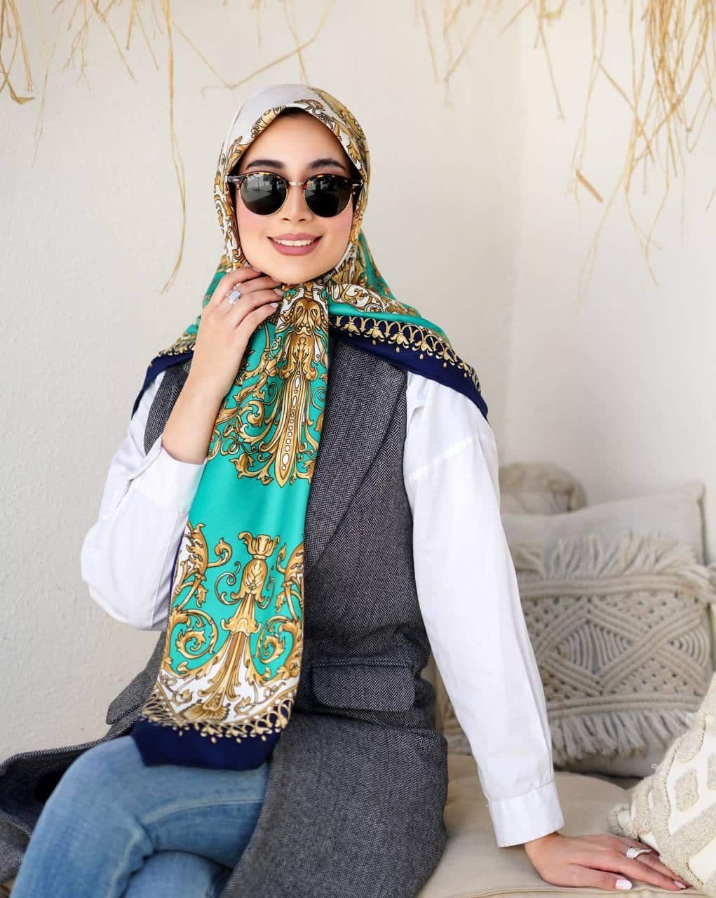 روسری ابریشم توییل ۹۰۹ — تصویر ۹