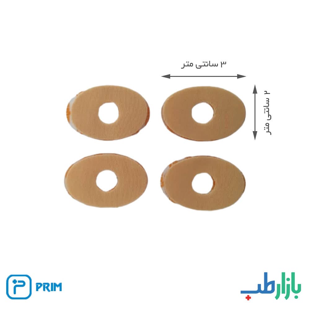 چسب محافظ میخچه چند بار مصرف سیلیکون ژل پریم مدل CC327 — تصویر ۳