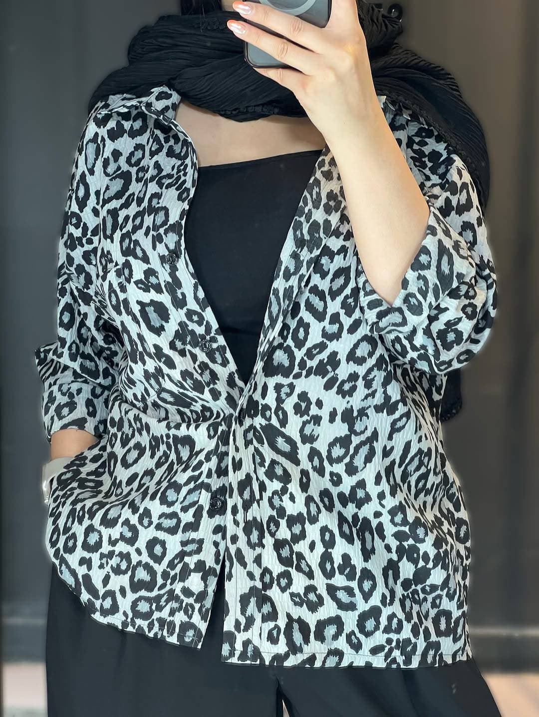 شومیز زنانه مدل پلنگی — تصویر ۳