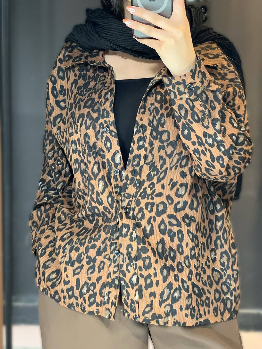 شومیز زنانه مدل پلنگی