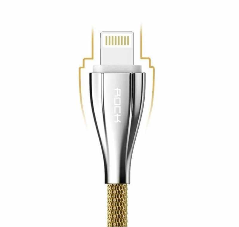 کابل زنجیری فلزی آیفون rock metal lighting data cable — تصویر ۶