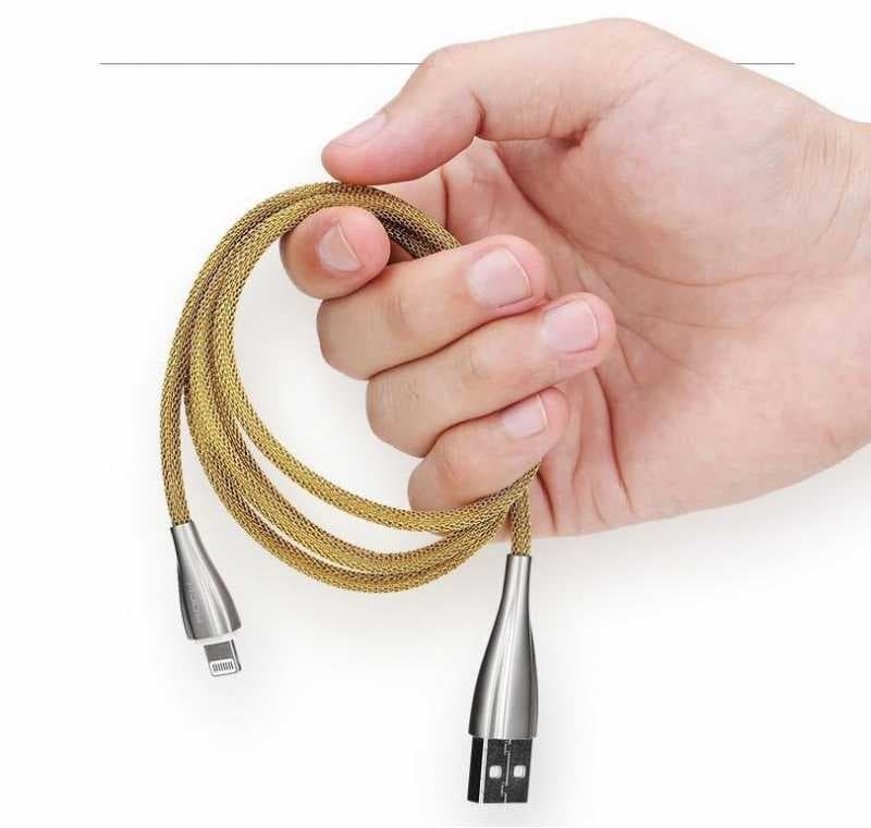 کابل زنجیری فلزی آیفون rock metal lighting data cable — تصویر ۷