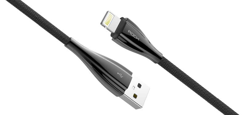 کابل زنجیری فلزی آیفون rock metal lighting data cable — تصویر ۳