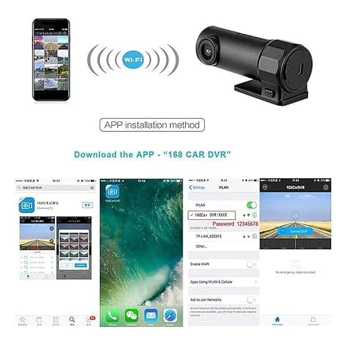 دوربین ثبت وقایع خودرو وای فای دار مدل Car Camcorder WIFI — تصویر ۸