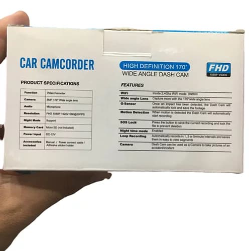 دوربین ثبت وقایع خودرو وای فای دار مدل Car Camcorder WIFI — تصویر ۳