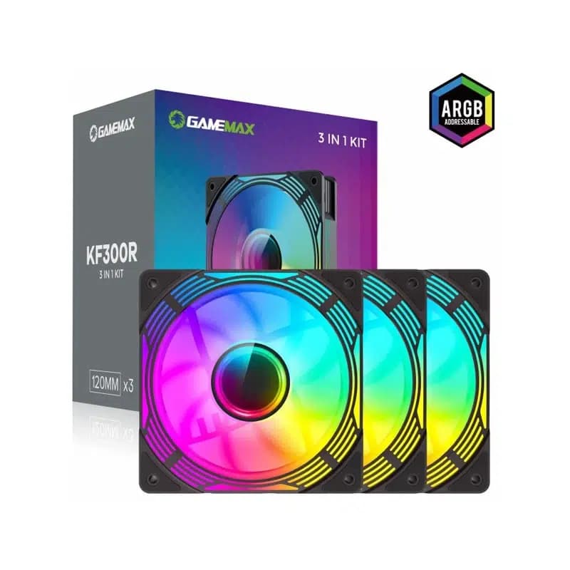 فن کیس گیم مکس مشکی مدل KF300R — تصویر ۳