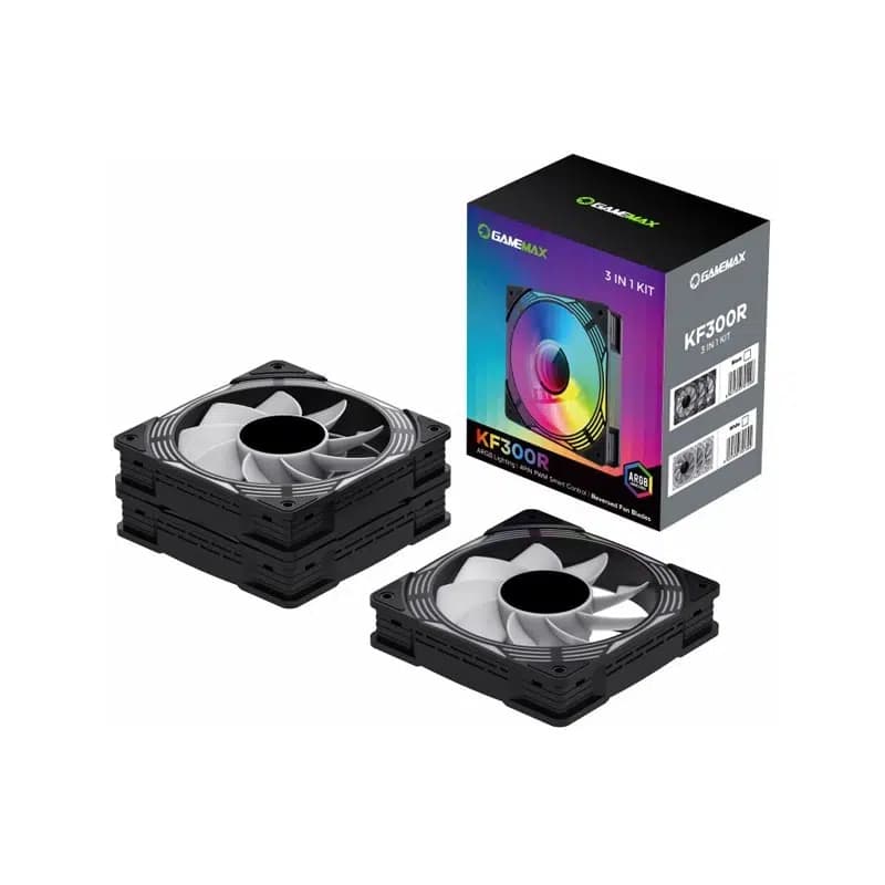 فن کیس گیم مکس مشکی مدل KF300R — تصویر ۲