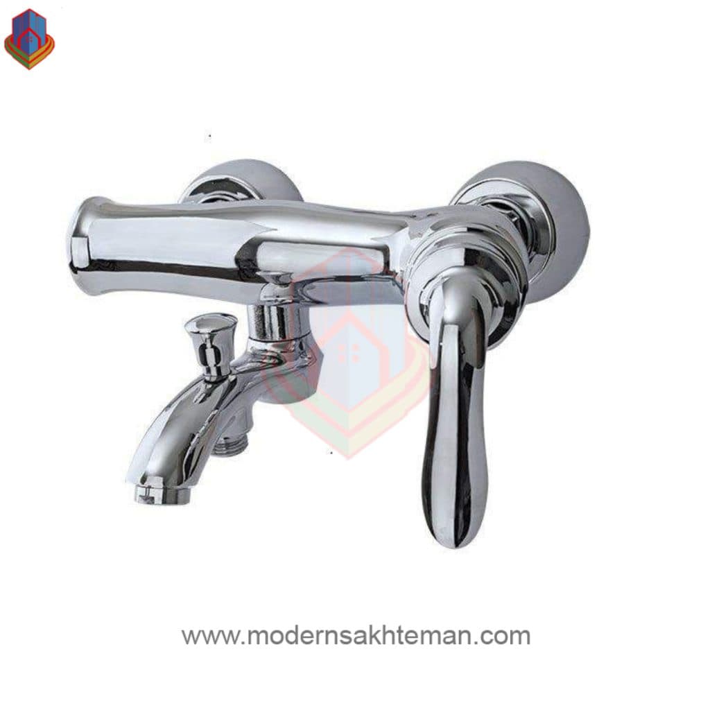 شیر حمام کرومات مدل پاریس