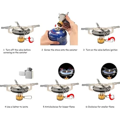 سرشعله پهن کوهنوردی Camping Stove برند Leobird مدل MA600W — تصویر ۶