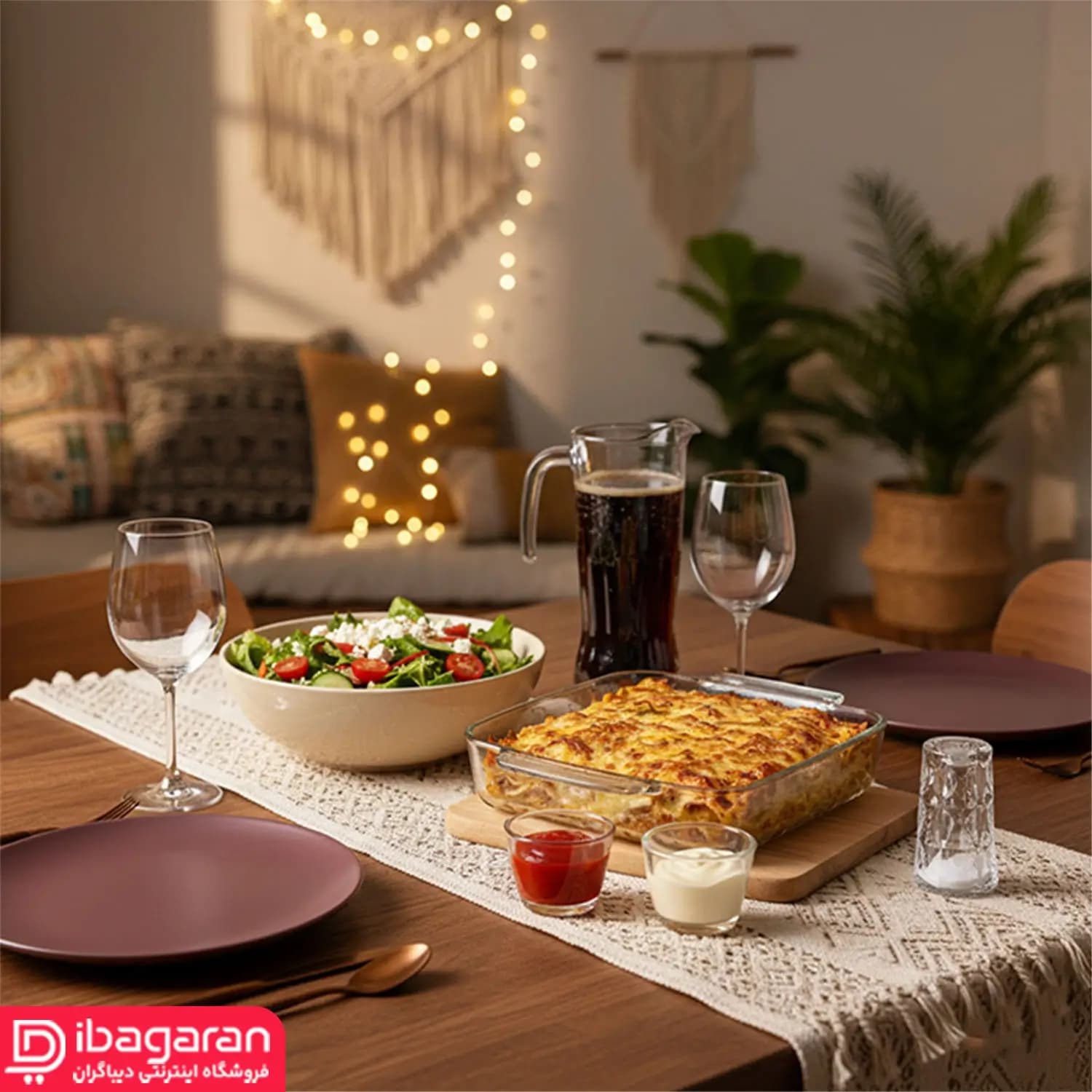 نمکدان بلور دو عددی پیرلس مدل آکوامارین 800927W — تصویر ۶