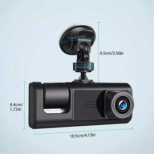 دوربین ثبت وقایع خودرو سه لنزه وای فای دار BLACK BOX مدل Full HD 1080 — تصویر ۶
