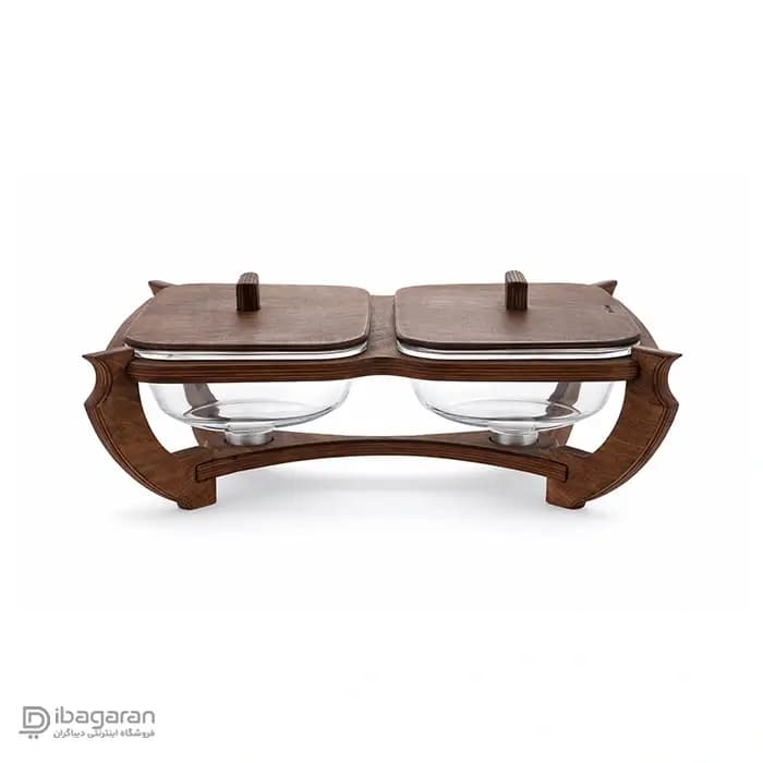 سوفله خوری مستطیل دوقلو چوبی سافینوکس کد kw800 — تصویر ۴