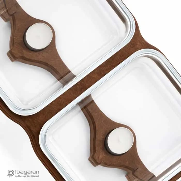 سوفله خوری مستطیل دوقلو چوبی سافینوکس کد kw800 — تصویر ۵
