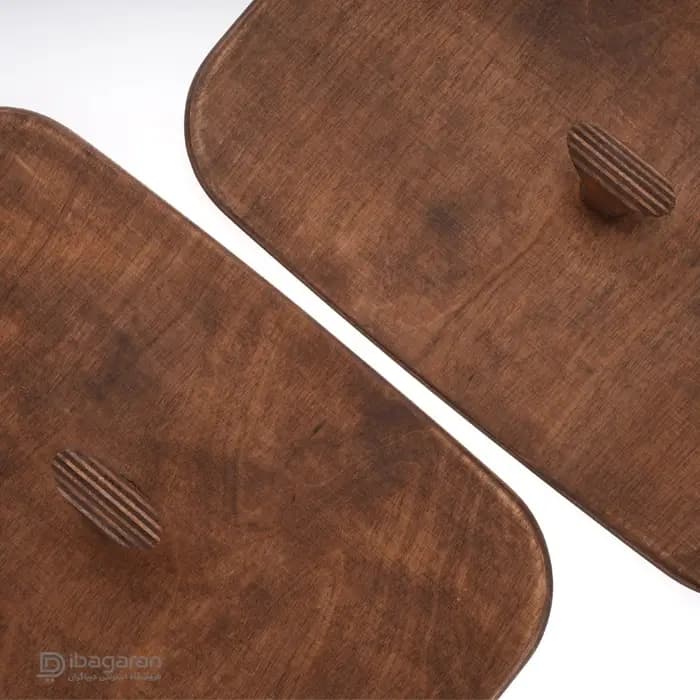 سوفله خوری مستطیل دوقلو چوبی سافینوکس کد kw800 — تصویر ۶