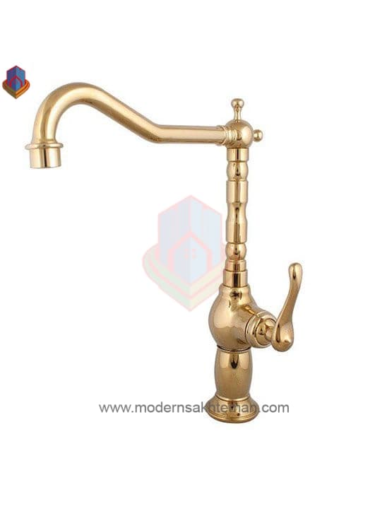 شیر ظرفشویی کرومات مدل ماموت طلایی