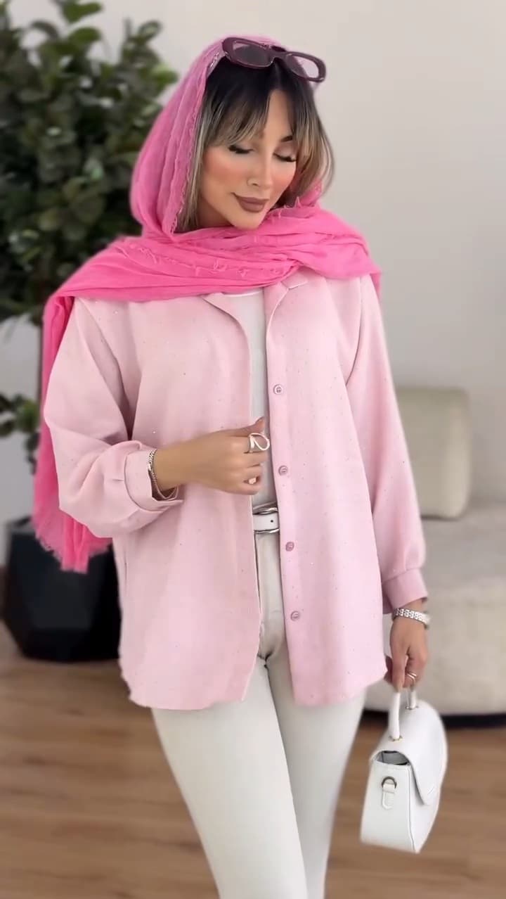 شومیز زنانه مدل نگینی