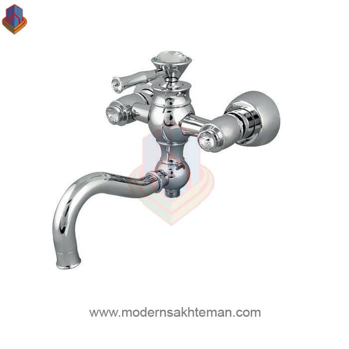 شیر حمام کرومات مدل لاکچری
