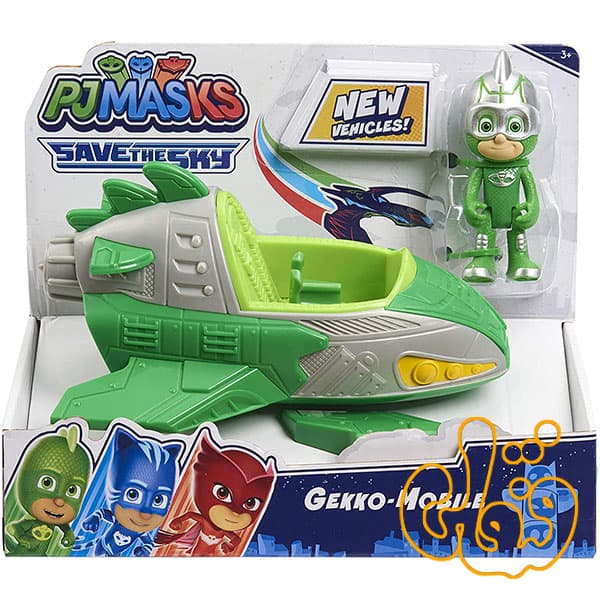 جت گکو پی جی ماسک PJMASKS Gekko-Mobile 95823 — تصویر ۲